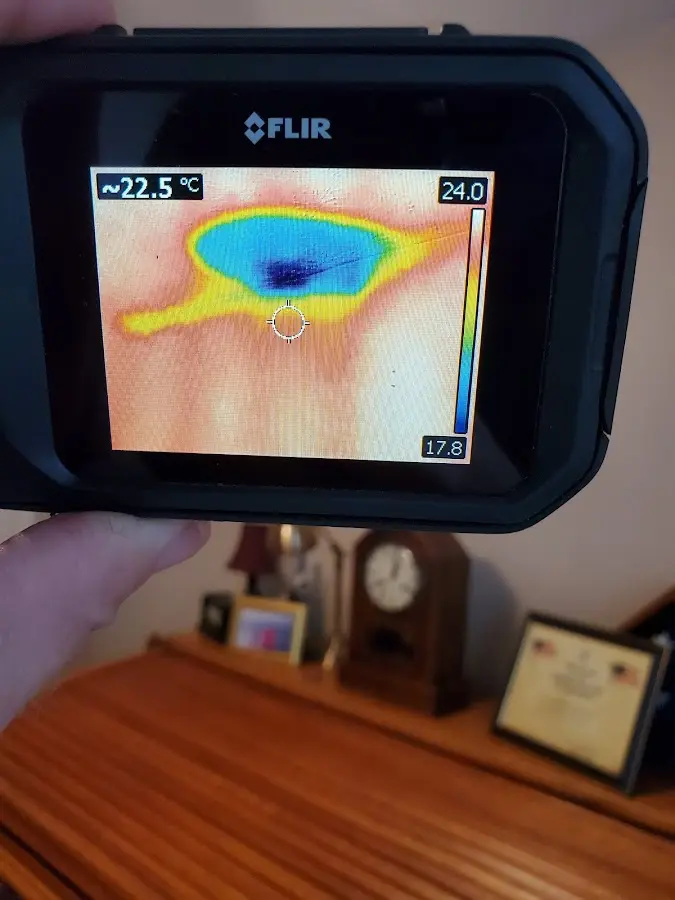 Thermal imaging inspection for water damage in Red Bluff